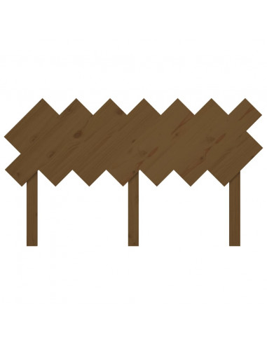 Testiera per Letto Miele 151,5x3x81cm in Legno Massello di Pino