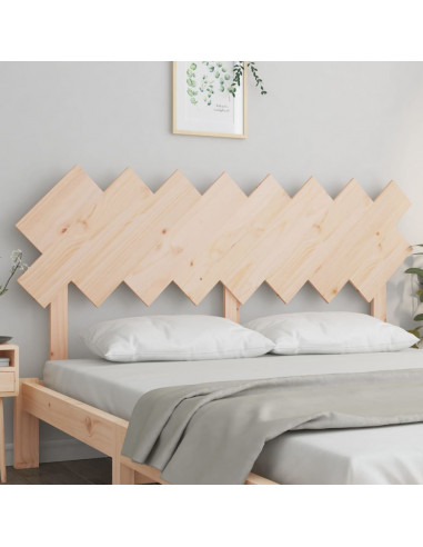 Testiera per Letto 159,5x3x80,5 cm in Legno Massello di Pino