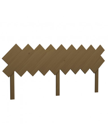 Testiera per Letto Miele 178x3x80,5cm in Legno Massello di Pino