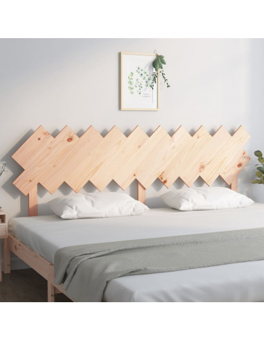 Testiera per Letto 196x3x80,5 cm in Legno Massello di Pino