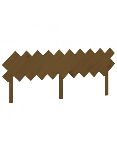 Testiera per Letto Miele 196x3x80,5cm in Legno Massello di Pino