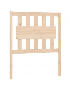 Testiera per Letto 80,5x4x100 cm in Legno Massello di Pino 2