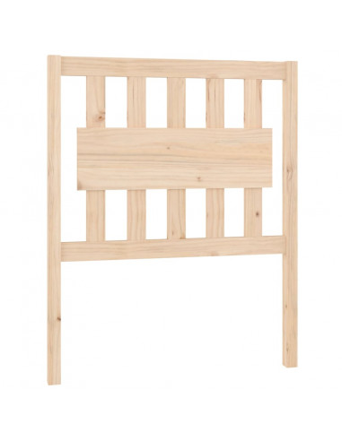 Testiera per Letto 80,5x4x100 cm in Legno Massello di Pino