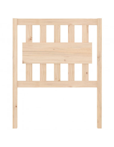 Testiera per Letto 80,5x4x100 cm in Legno Massello di Pino