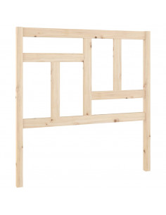 Testiera per Letto 95,5x4x100 cm in Legno Massello di Pino 2