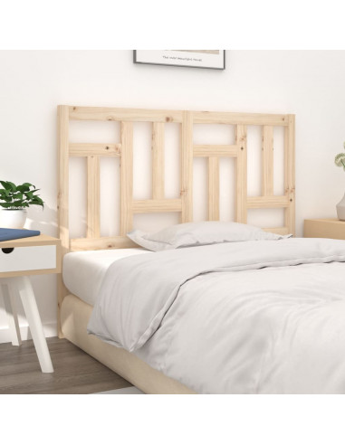 Testiera per Letto 205,5x4x100 cm in Legno Massello di Pino