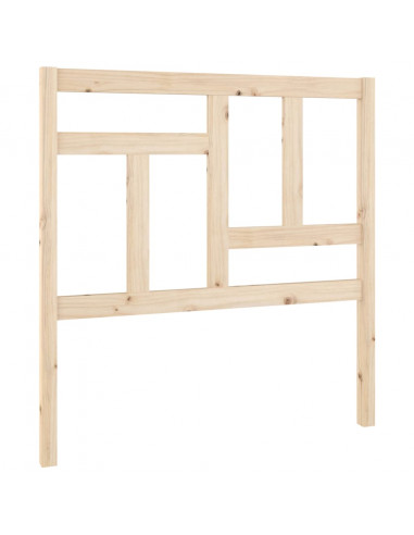 Testiera per Letto 80,5x4x100 cm in Legno Massello di Pino