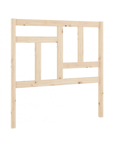 Testiera per Letto 80,5x4x100 cm in Legno Massello di Pino