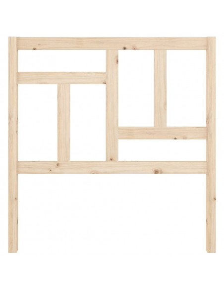 Testiera per Letto 80,5x4x100 cm in Legno Massello di Pino