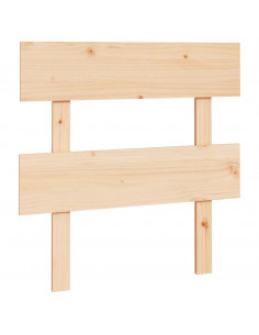 Testiera per Letto 78,5x3x81 cm Legno Massello di Pino 2