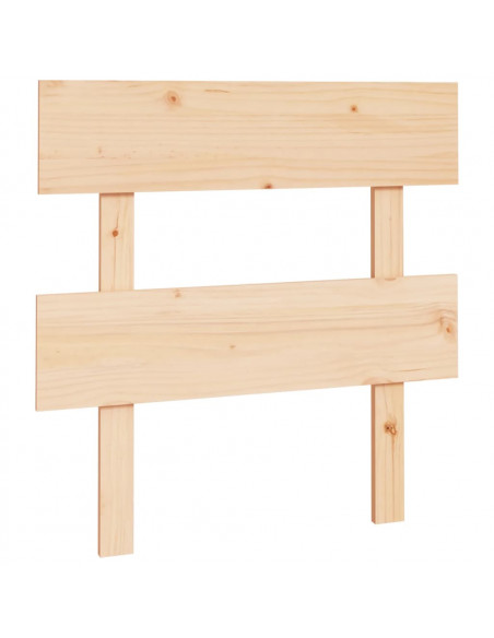 Testiera per Letto 78,5x3x81 cm Legno Massello di Pino