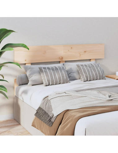 Testiera per Letto 144x3x81 cm in Legno Massello di Pino
