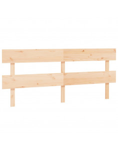 Testiera per Letto 204x3x81 cm in Legno Massello di Pino 2