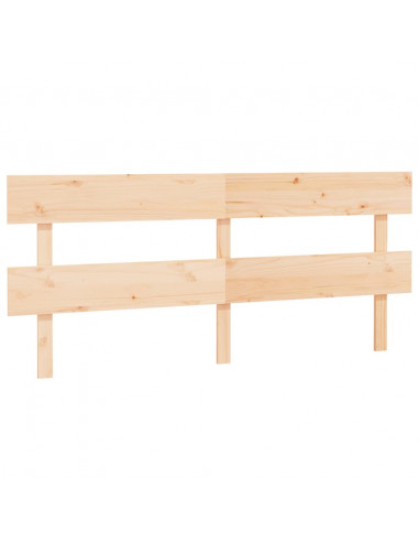 Testiera per Letto 204x3x81 cm in Legno Massello di Pino