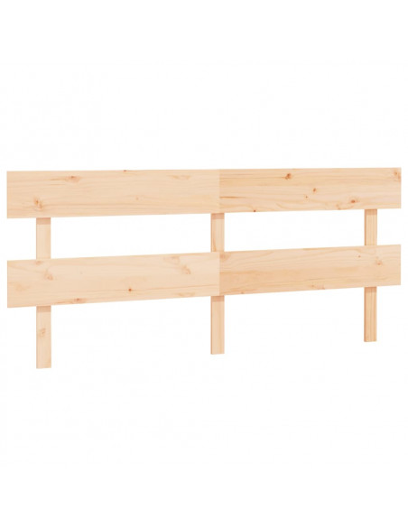 Testiera per Letto 204x3x81 cm in Legno Massello di Pino