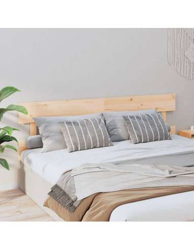 Testiera per Letto 204x3x81 cm in Legno Massello di Pino