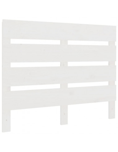 Testiera per Letto Bianca 75x3x80 cm in Legno Massello di Pino