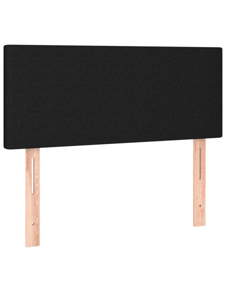 Testiera Nera 80x5x78/88 cm in Tessuto