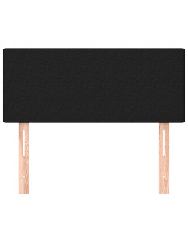 Testiera Nera 80x5x78/88 cm in Tessuto