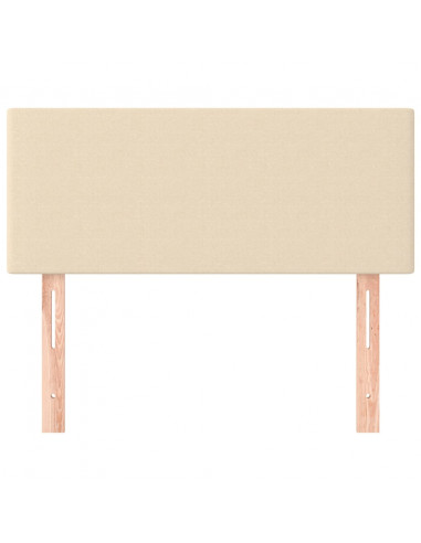 Testiera Crema 80x5x78/88 cm in Tessuto