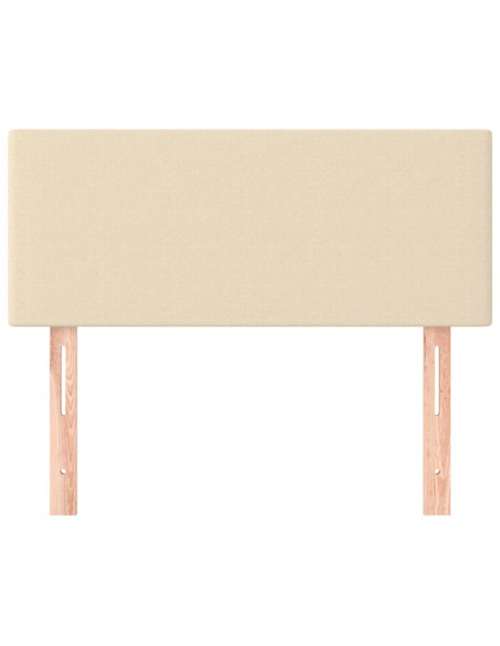 Testiera Crema 80x5x78/88 cm in Tessuto