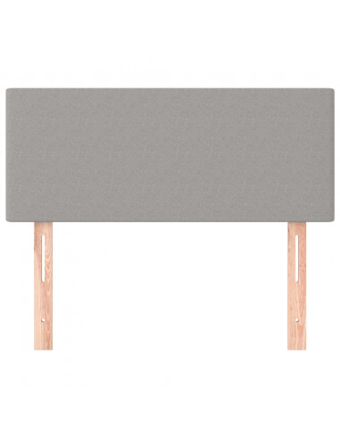 Testiera Grigio Chiaro 100x5x78/88 cm in Tessuto