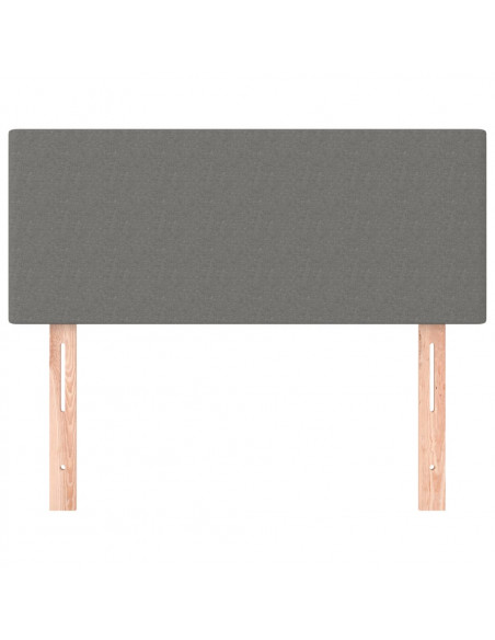 Testiera Grigio Scuro 100x5x78/88 cm in Tessuto