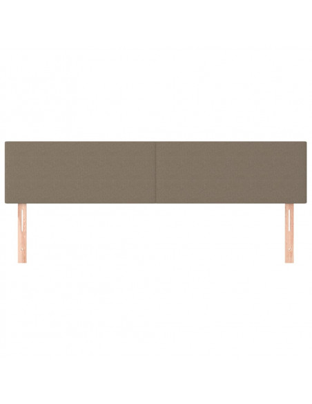 Testiera 2 pz Tortora 80x5x78/88 cm in Tessuto