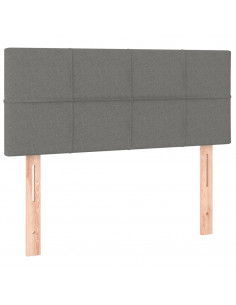 Testiera Grigio Scuro 80x5x78/88 cm in Tessuto 2