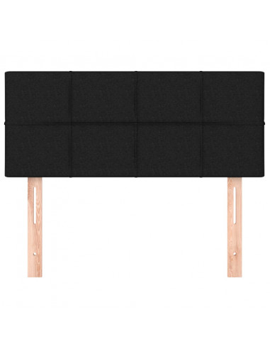 Testiera Nera 90x5x78/88 cm in Tessuto