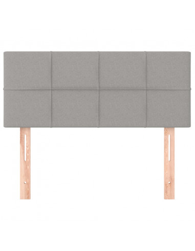 Testiera Grigio Chiaro 100x5x78/88 cm in Tessuto