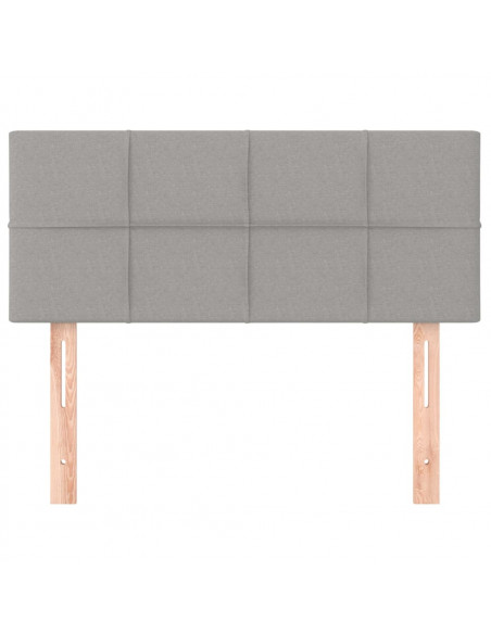 Testiera Grigio Chiaro 100x5x78/88 cm in Tessuto