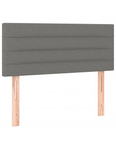 Testiera Grigio Scuro 80x5x78/88 cm in Tessuto 2