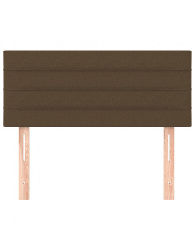 Testiera Marrone Scuro 90x5x78/88 cm in Tessuto