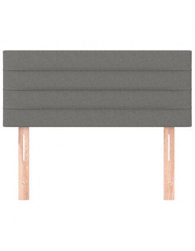 Testiera Grigio Scuro 100x5x78/88 cm in Tessuto