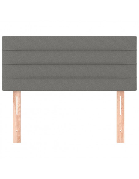 Testiera Grigio Scuro 100x5x78/88 cm in Tessuto