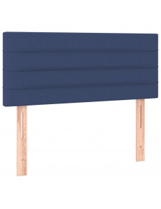 Testiera Blu 100x5x78/88 cm in Tessuto 2