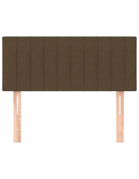 Testiera Marrone Scuro 100x5x78/88 cm in Tessuto