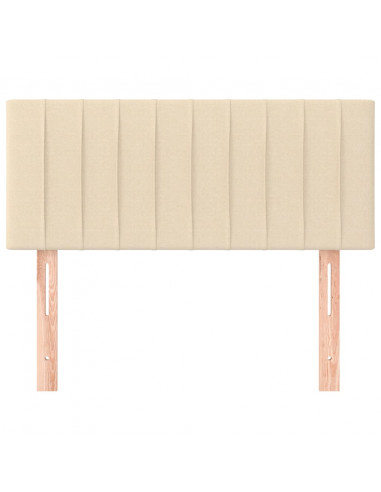 Testiera Crema 100x5x78/88 cm in Tessuto