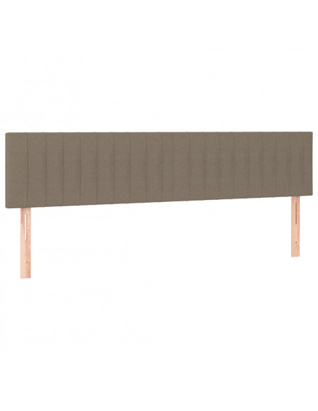 Testiera 2 pz Tortora 90x5x78/88 cm in Tessuto