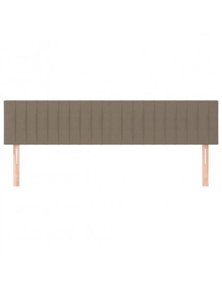 Testiera 2 pz Tortora 90x5x78/88 cm in Tessuto