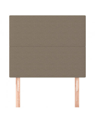 Testiera 2 pz Tortora 80x5x78/88 cm in Tessuto
