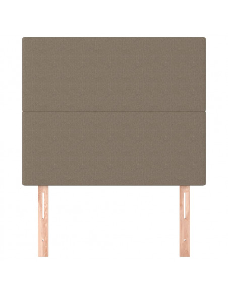 Testiera 2 pz Tortora 80x5x78/88 cm in Tessuto