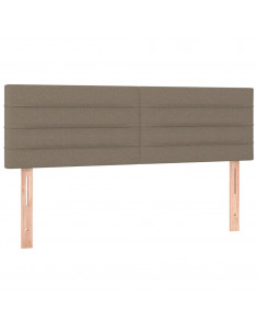 Testiere 2 pz Tortora 72x5x78/88 cm in Tessuto 2