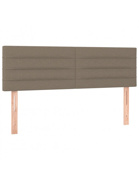 Testiere 2 pz Tortora 72x5x78/88 cm in Tessuto