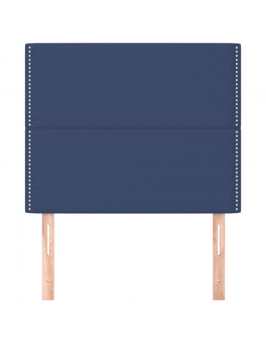 Testiera 2 pz Blu 100x5x78/88 cm in Tessuto