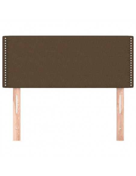 Testiera Marrone Scuro 80x5x78/88 cm in Tessuto