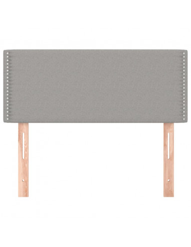 Testiera Grigio Chiaro 90x5x78/88 cm in Tessuto