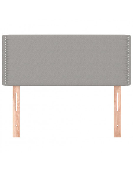 Testiera Grigio Chiaro 90x5x78/88 cm in Tessuto