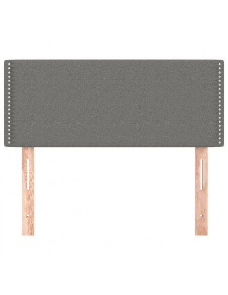 Testiera Grigio Scuro 90x5x78/88 cm in Tessuto